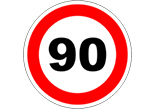 Знак ограничения 90 км/ч