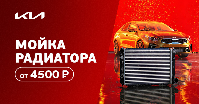 Мойка радиатора KIA от 4500р.